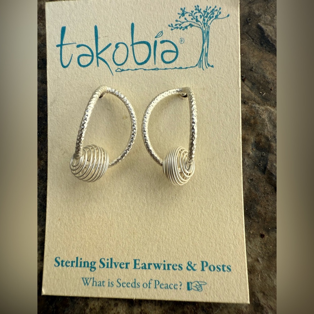 Sterling Silver Spiral Earrings